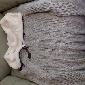 Grey warm sheep sweater